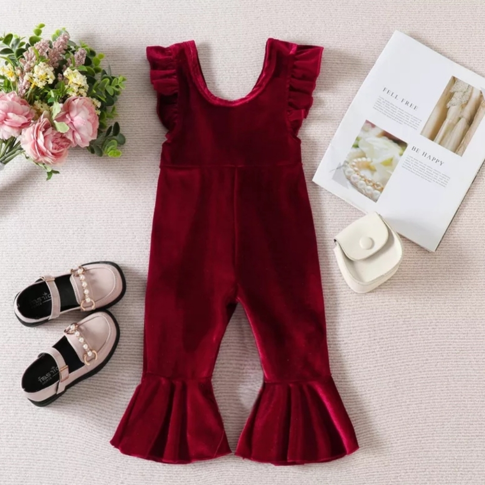 Christmas Girl Bell Bottom Jumpsuit